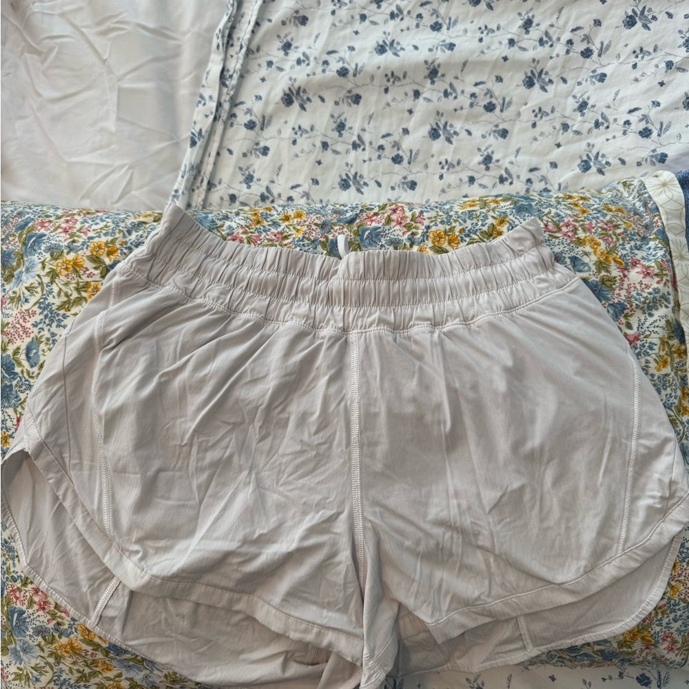 Lulu white track that shorts